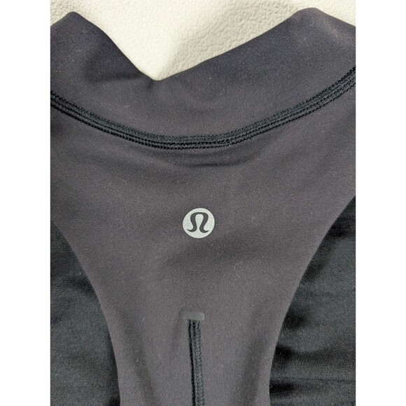 Lululemon Womens Everlux and Mesh Black Tank Top Size 8 Racerback Cropped Yoga - Picture 5 of 8
